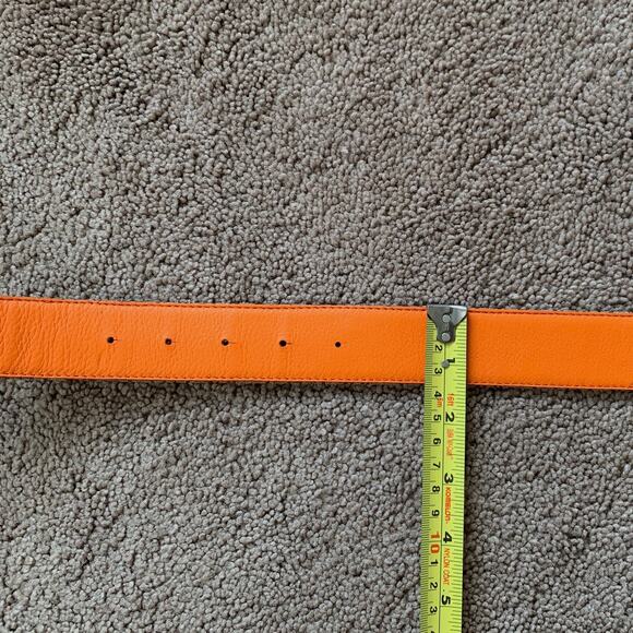 Christian Dior women's 90 cm 36 inch reversible trotter and orange leather belt - Picture 5 of 5